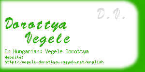 dorottya vegele business card